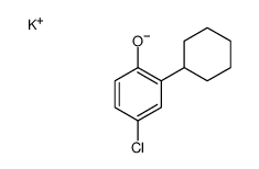 potassium 4-chloro-2-cyclohexylphenolate结构式