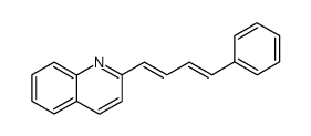 2-((1E,3E)-4-phenylbuta-1,3-dien-1-yl)quinoline Structure