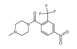 (4-nitro-2-trifluoromethyl-phenyl)-(4-methylpiperazin-1-yl)-methanone结构式