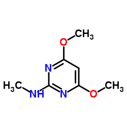 4,6-Dimethoxy-N-methyl-2-pyrimidinamine Structure