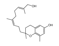 (2R)-2-[(3E,7E)-9-hydroxy-4,8-dimethylnona-3,7-dienyl]-2,8-dimethyl-3,4-dihydrochromen-6-ol结构式