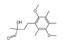 4-(2,5-dimethoxy-3,4,6-trimethylphenyl)-2-hydroxy-2-methylbutanal Structure