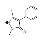 2,5-dimethyl-4-phenyl-1,2-dihydro-pyrazol-3-one Structure