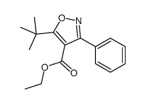 4-Isoxazolecarboxylicacid,5-tert-butyl-3-phenyl-,Etester(4CI)结构式