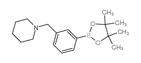 1-[3-(4,4,5,5-TETRAMETHYL-1,3,2-DIOXABOROLAN-2-YL)BENZYL]PIPERIDINE picture