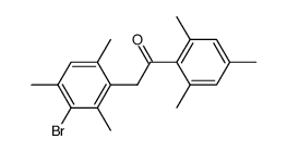 3'-bromo-2,4,6,2',4',6'-hexamethyl-deoxybenzoin Structure