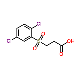 3-[(2,5-Dichlorophenyl)sulfonyl]propanoic acid Structure