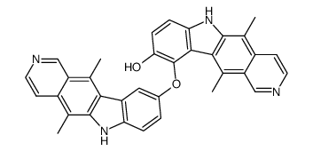 10-((5,11-dimethyl-6H-pyrido[4,3-b]carbazol-9-yl)oxy)-5,11-dimethyl-6H-pyrido[4,3-b]carbazol-9-ol结构式
