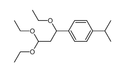 1-isopropyl-4-(1,3,3-triethoxypropyl)benzene Structure