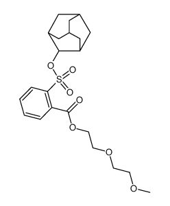 2-adamantyl 2-(methoxyethoxyethylcarboxy)-1-benzosulfonate结构式
