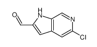 5-chloro-1H-Pyrrolo[2,3-c]pyridine-2-carboxaldehyde结构式