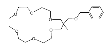 18-Benzyloxymethyl-18-methyl-1,4,7,10,13,16-hexaoxacyclononadecan Structure