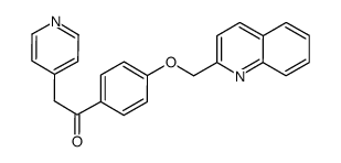 2-PYRIDIN-4-YL-1-[4-(QUINOLIN-2-YLMETHOXY)-PHENYL]-ETHANONE structure