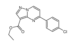 ethyl 5-(4-chlorophenyl)pyrazolo[1,5-a]pyrimidine-3-carboxylate Structure