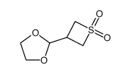 2-(1,1-dioxo-3-thietanyl)-1,3-dioxolane结构式