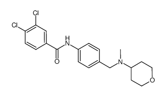 3,4-dichloro-N-(4-{[methyl-(tetrahydro-pyran-4-yl)-amino]-methyl}-phenyl)-benzamide结构式