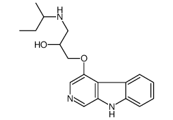 1-(butan-2-ylamino)-3-(9H-pyrido[3,4-b]indol-4-yloxy)propan-2-ol Structure