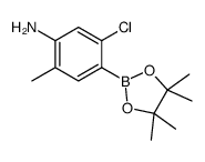 5-chloro-2-methyl-4-(4,4,5,5-tetramethyl-1,3,2-dioxaborolan-2-yl)aniline Structure