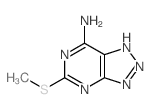 1H-v-Triazolo(4,5-d)pyrimidine, 7-amino-5-(methylthio)- Structure