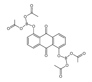 1,5-bis-diacetoxyboranyloxy-anthraquinone结构式