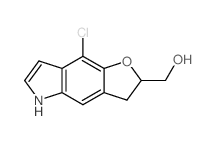 2H-Furo[2,3-f]indole-2-methanol, 8-chloro-3,5-dihydro-结构式