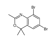 6,8-dibromo-2,4,4-trimethyl-3,1-benzoxazine Structure