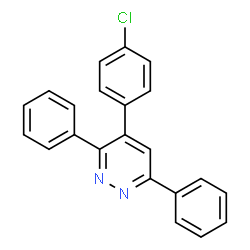 PYRIDAZINE, 4-(4-CHLOROPHENYL)-3,6-DIPHENYL- structure