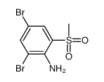 2,4-dibromo-6-methylsulfonylaniline结构式