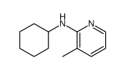 N-cyclohexyl-3-methylpyridin-2-amine结构式