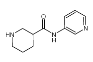 N-(吡啶-3-基)哌啶-3-甲酰胺结构式