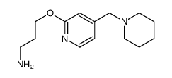 3-[4-(piperidin-1-ylmethyl)pyridin-2-yl]oxypropan-1-amine结构式