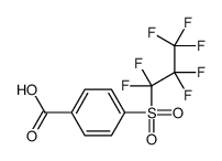 4-(1,1,2,2,3,3,3-heptafluoropropylsulfonyl)benzoic acid结构式