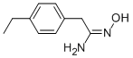 2-(4-ETHYL-PHENYL)-N-HYDROXY-ACETAMIDINE structure