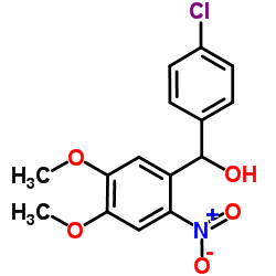 (4-CHLORO-PHENYL)-(4,5-DIMETHOXY-2-NITRO-PHENYL)-METHANOL structure