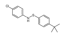 N-(4-tert-butylphenyl)sulfanyl-4-chloroaniline结构式