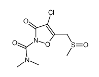 4-chloro-2-dimethylcarbamoyl-5-methylsulphinylmethyl-4-isoxazolin-3-one结构式