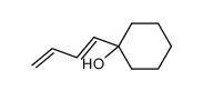 cyclohexyl-1 pentadiene-2,4 ol-1 Structure
