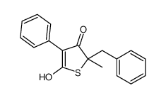 2-benzyl-5-hydroxy-2-methyl-4-phenylthiophen-3-one结构式