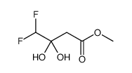methyl 4,4-difluoro-3,3-dihydroxybutanoate结构式