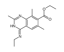 ethyl 4-(ethylamino)-2,6,8-trimethylquinazoline-7-carboxylate Structure