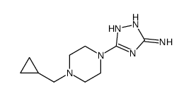 3-[4-(cyclopropylmethyl)piperazin-1-yl]-1H-1,2,4-triazol-5-amine Structure