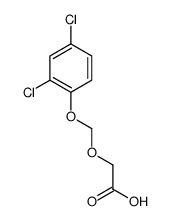 2-[(2,4-dichlorophenoxy)methoxy]acetic acid结构式