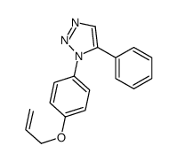 5-phenyl-1-(4-prop-2-enoxyphenyl)triazole结构式