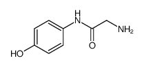 Acetamide, 2-amino-N-(4-hydroxyphenyl) Structure