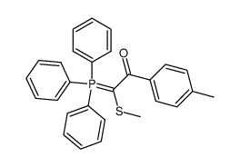 2-(methylthio)-1-(p-tolyl)-2-(triphenyl-5-phosphanylidene)ethan-1-one Structure