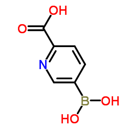 5-(Dihydroxyboryl)-2-pyridinecarboxylic acid Structure