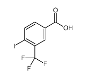 4-碘-3-(三氟甲基)苯甲酸结构式