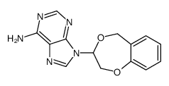 9-(3,5-dihydro-2H-1,4-benzodioxepin-3-yl)purin-6-amine结构式