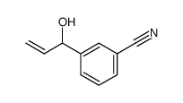3-(1-Hydroxy-2-propen-1-yl)benzonitrile Structure