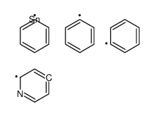 triphenyl(pyridin-4-yl)stannane Structure